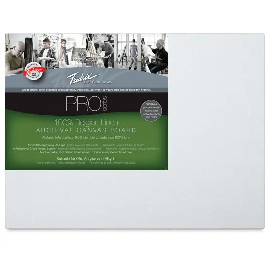 Fredrix Pro Series Belgian Linen Board - 8" x 10" {2}