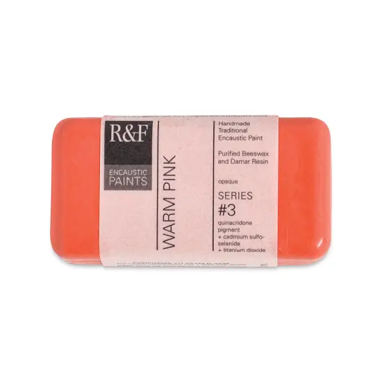 R&F Encaustic Paint Block - Warm Pink, 40 ml block {2}