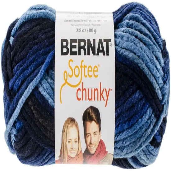 Multipack of 12 - Bernat Softee Chunky Ombre Yarn-Denim {2}