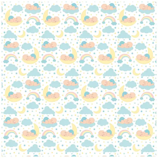 Little Birdie Little Miracle Cardstock Pack 12"X12" 12/Pkg-Baby Boy {6}