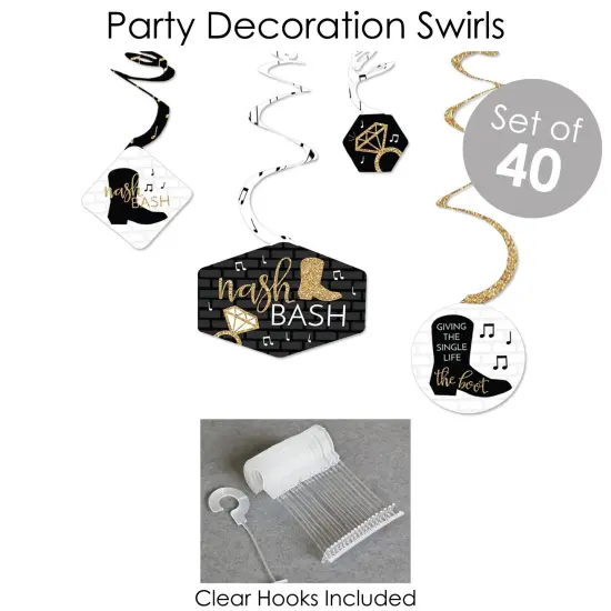 Big Dot of Happiness Nash Bash - Nashville Bachelorette Party Supplies - Banner Decoration Kit - Fundle Bundle {6}