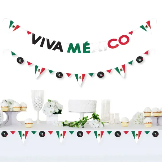 Big Dot of Happiness Viva Mexico - Mexican Independence Day Party Letter Banner Decoration - 36 Banner Cutouts and Viva Mexico Banner Letters {3}