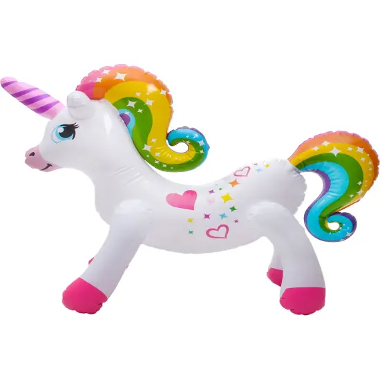 Mythical Rainbow Unicorn Inflatable Toy Decoration {1}