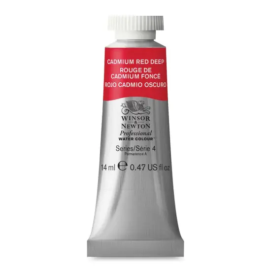 Winsor & Newton Professional Watercolor - Cadmium Red Deep, 14 ml Tube {1}