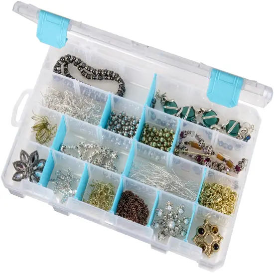 ArtBin Tarnish Inhibitor Solutions Box 6-12 Compartments-11"X7"X1.75" Translucent {3}