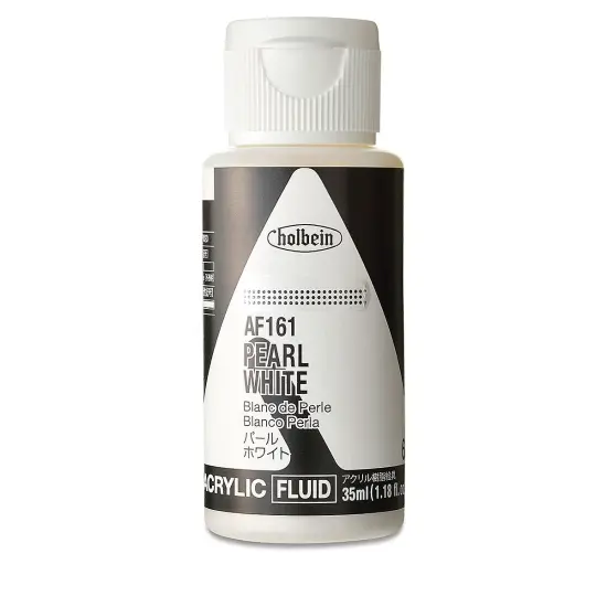 Holbein Fluid Acrylics - Pearl White, 35 ml Bottle {1}