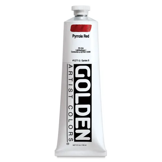 Golden Heavy Body Artist Acrylics - Pyrrole Red, 5 oz tube {1}
