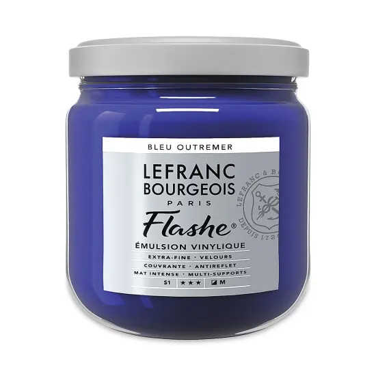 Lefranc & Bourgeois Flashe Vinyl Paint - Ultramarine Blue, 400 ml jar {2}