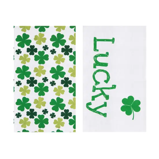 Lucky Clover Kitchen Dishtowels Set of 2 {1}