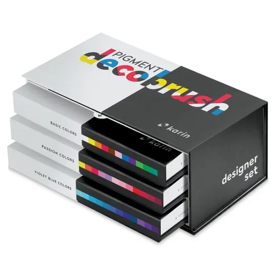 Karin Pigment Decobrush Markers - Designer Colors, Set of 36 {1}