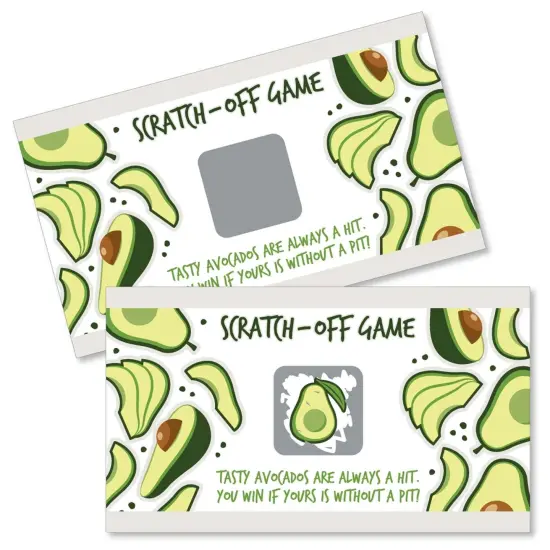 Big Dot of Happiness Hello Avocado - Fiesta Party Game Scratch Off Cards - 22 Count {1}