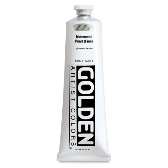 Golden Heavy Body Acrylic Paint - Iridescent Pearl (Fine), 5 oz tube {1}