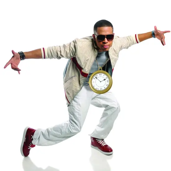 Jumbo Gold Clock Necklace - White Rabbit Clock, Hip Hop Rapper Clock - 1 Piece {2}