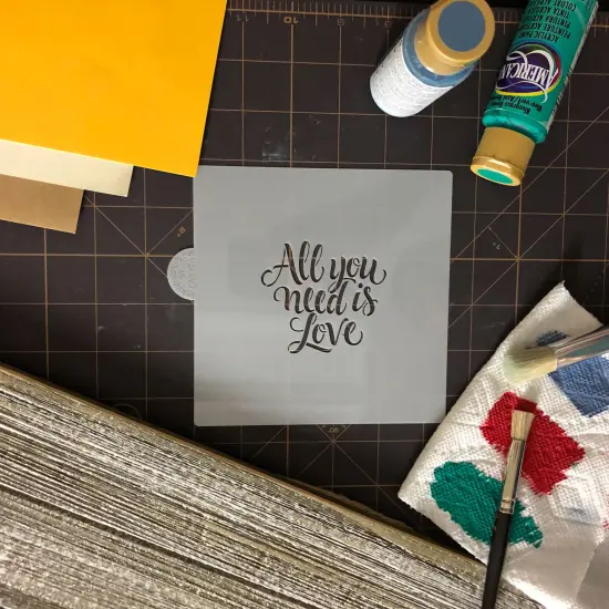 All You Need Is Love Cookie and Craft Stencil | CM096 by Designer Stencils | Cookie Decorating Tools | {6}