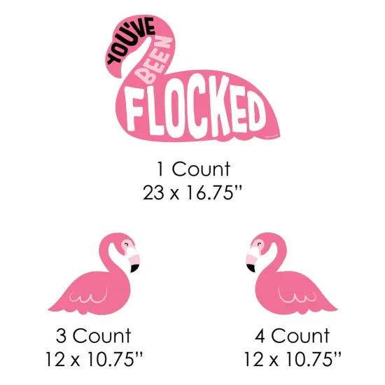 Big Dot of Happiness You've Been Flocked - Flamingo - Yard Sign and Outdoor Lawn Decorations - Funny Prank Yard Signs - Set of 8 {7}