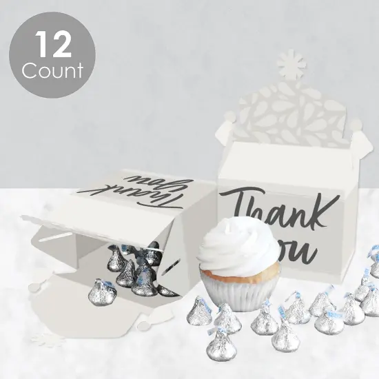 Big Dot of Happiness Champagne Elegantly Simple - Treat Box Party Favors - Guest Party Favors Goodie Gable Boxes - Set of 12 {5}