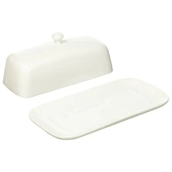 Bia Cordon Bleu 901114 Porcelain Covered 2-Piece Butter Dish 8.25" X 3.5" White {4}