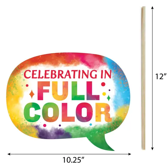 Big Dot of Happiness Holi Hai - Festival of Colors Party Photo Booth Props Kit - 20 Count {7}
