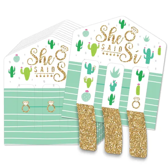 Big Dot of Happiness Final Fiesta - Last Fiesta Bachelorette Party Game Pickle Cards - Pull Tabs 3-in-a-Row - Set of 12 {1}