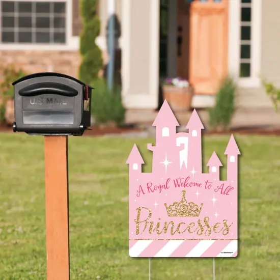 Big Dot of Happiness 1st Birthday Little Miss Onederful - Party Decorations - Girl First Birthday Party Welcome Yard Sign {3}