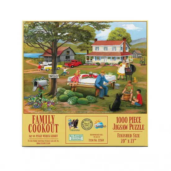 Sunsout Family Cookout 1000 pc Jigsaw Puzzle 22160 {4}