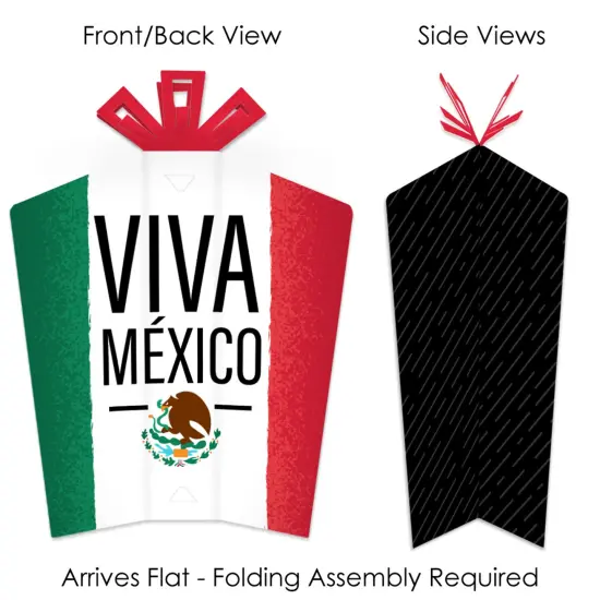 Big Dot of Happiness Viva Mexico - Table Decorations - Mexican Independence Day Party Fold and Flare Centerpieces - 10 Count {4}