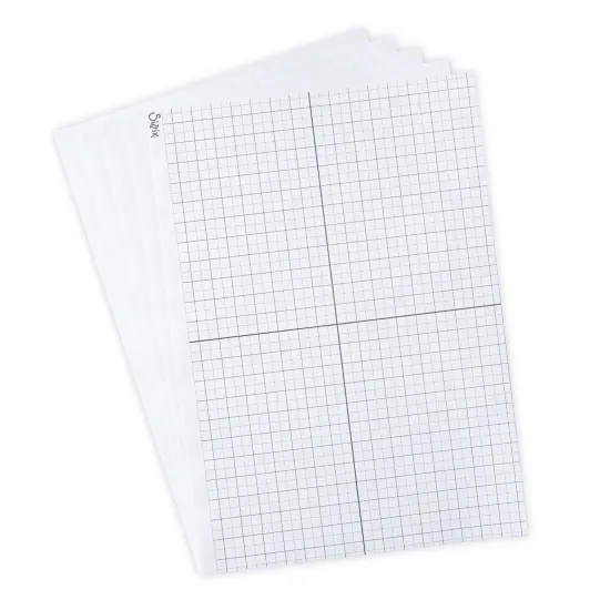 Sizzix Accessory Sticky Grid Sheets 8.25"X11.75"-5 Sheets {3}