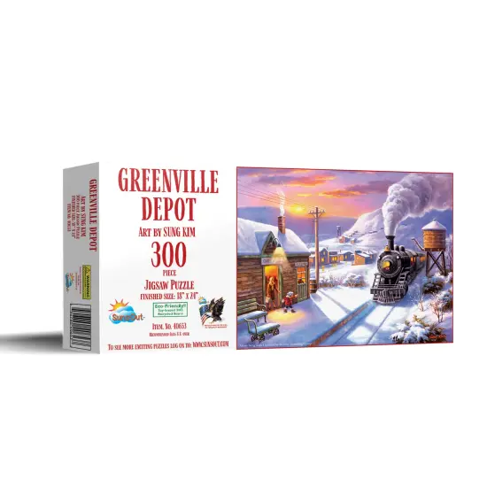 Sunsout Greenville Depot 300 pc Jigsaw Puzzle 40653 {3}