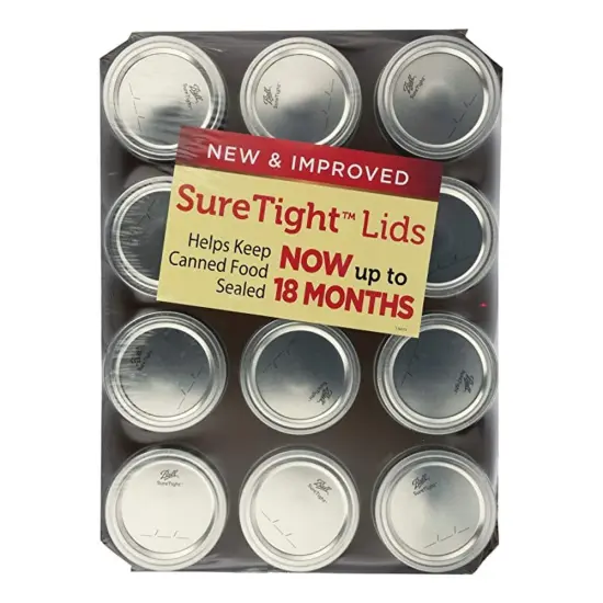 Ball Regular Mouth Pint Canning Jars Lids and Bands Pack of 12 {5}