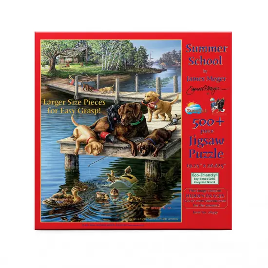 Sunsout Summer School 500 pc Large Pieces Jigsaw Puzzle 28497 {4}