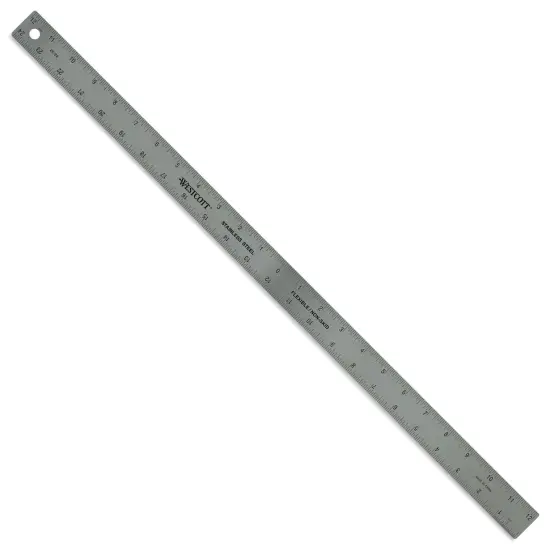 Westcott Metal Zero Centering Ruler - 24" {1}