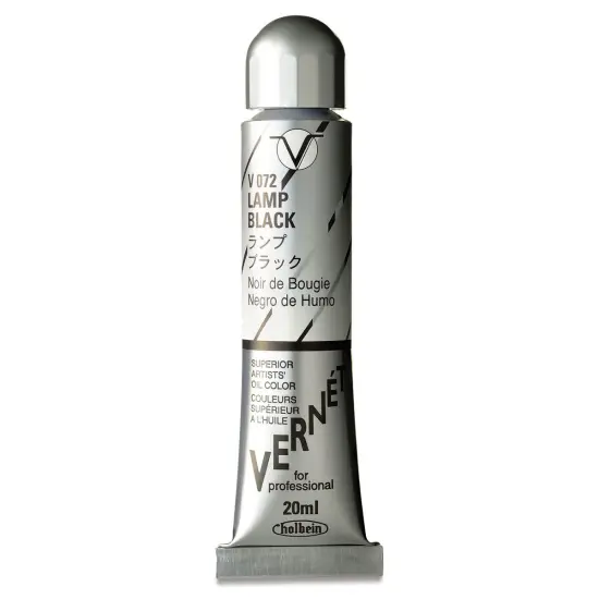 Holbein Vern&eacute;t Superior Artists' Oil Color - Lamp Black, 20 ml tube {1}