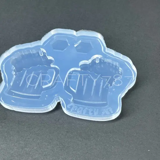 Beer Mug Dangle Earring Silicone Mold (D4) {2}