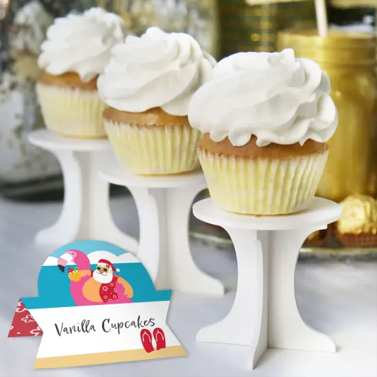 Big Dot of Happiness Tropical Christmas - Beach Santa Holiday Party Tent Buffet Card - Table Setting Name Place Cards - Set of 24 {6}