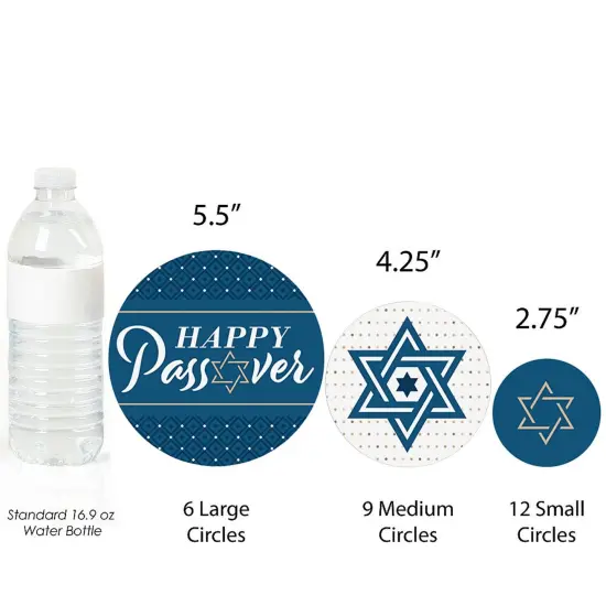 Big Dot of Happiness Happy Passover - Pesach Jewish Holiday Party Giant Circle Confetti - Party Decorations - Large Confetti 27 Count {4}