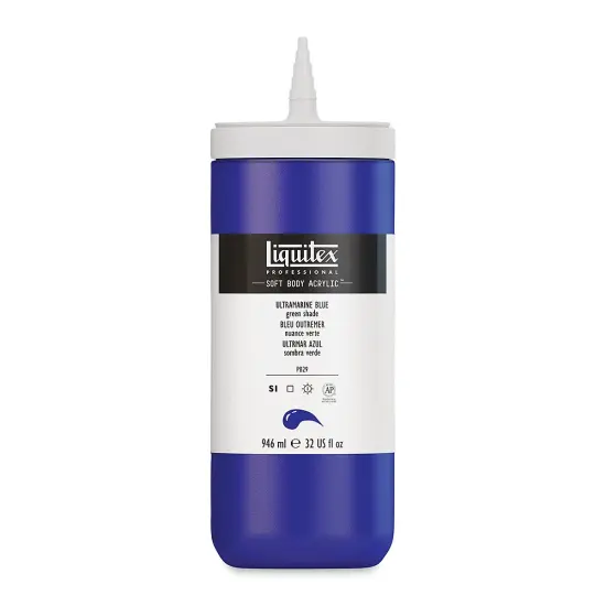 Liquitex Soft Body Artist Acrylics - Ultramarine Blue Green Shade, 946 ml {1}