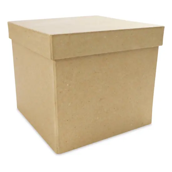DecoPatch Paper Mache Box - Square, 6" x 6" x 5" {1}