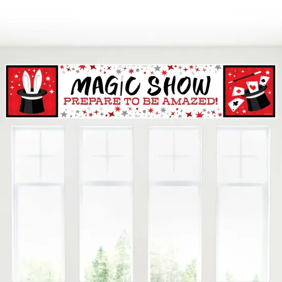 Big Dot of Happiness Ta-Da, Magic Show - Magical Party Decorations Party Banner {6}