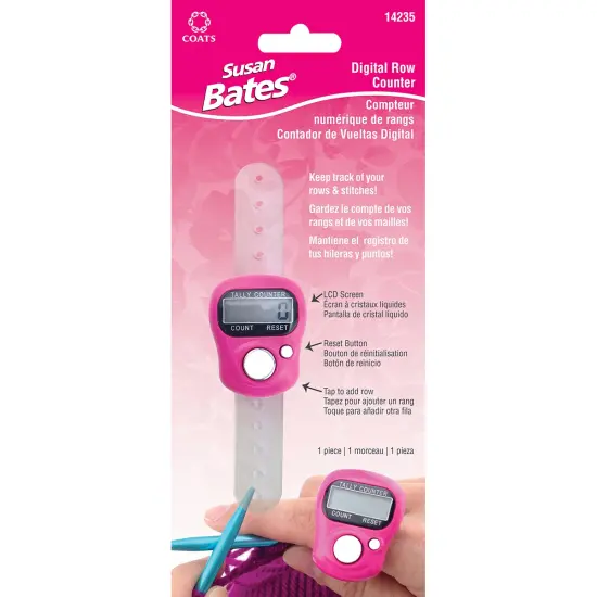 Susan Bates Digital Row Counter-Assorted Colors: Pink, Purple Or White {1}