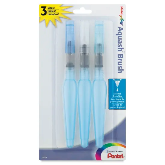 Pentel Aquash Water Brush - Set of 3 {2}