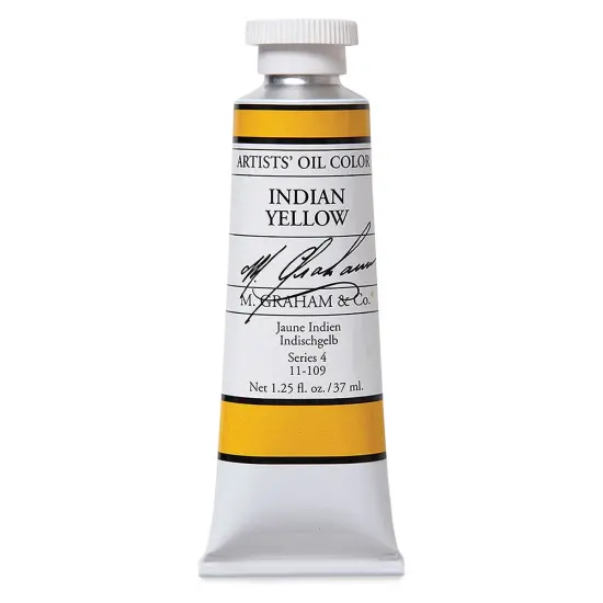 M. Graham Artists' Oil Color - Indian Yellow, 37 ml tube {2}