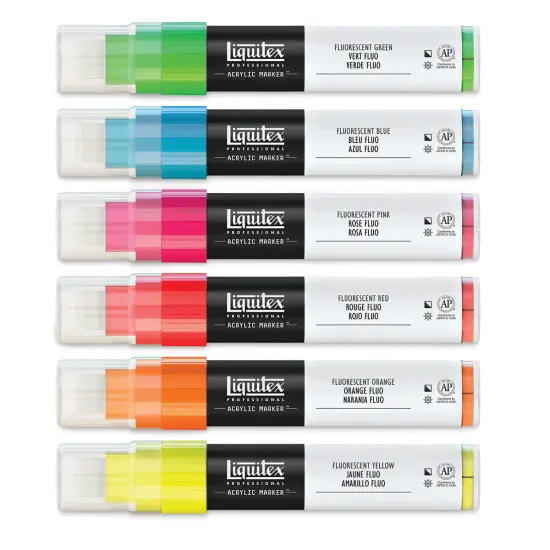 Liquitex Paint Marker - Fluorescent Colors, 15mm Tip, Set of 6 {2}