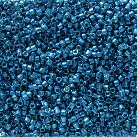 Miyuki Delica Bead 11/0, DB2514, Duracoat Galvanized Dark Capri Blue {1}