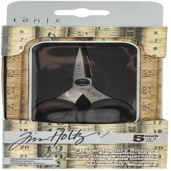 Tim Holtz 5" Haberdashery Snip Sewing Scissors, Professional Grade All Purpose Scissors for Cutting Fabric, Crafting and Sewing {1}