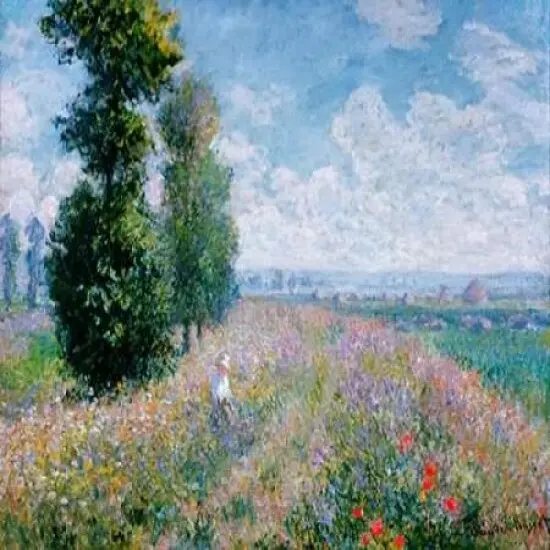 Meadow with Poplars Poster Print by Claude Monet - Item # VARPDX3CM019 {1}