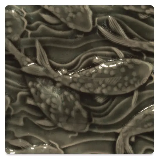 Amaco Liquid Gloss Glaze - Pint, Olive Green, Transparent {1}