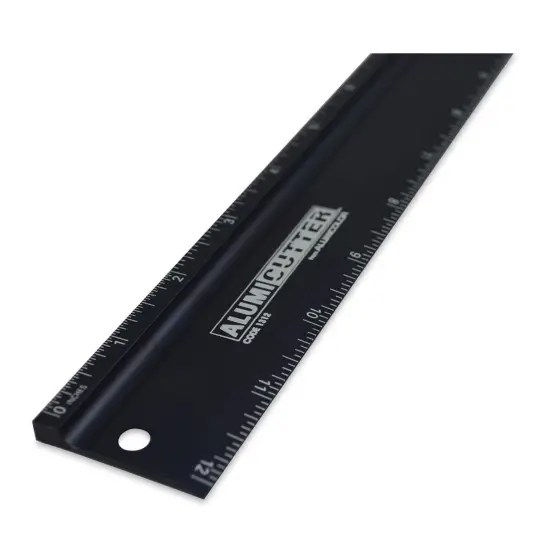 Alumicutter Ruler - 12", Black {1}