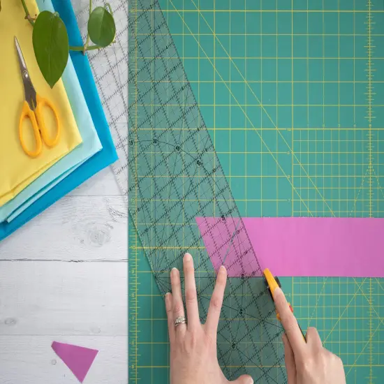 OLFA Frosted Advantage Non-Slip Ruler "The Essential"-6"X24" {3}