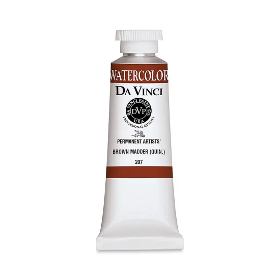Da Vinci Artists' Permanent Watercolor - Quinacridone Brown Madder, 37 ml tube {1}