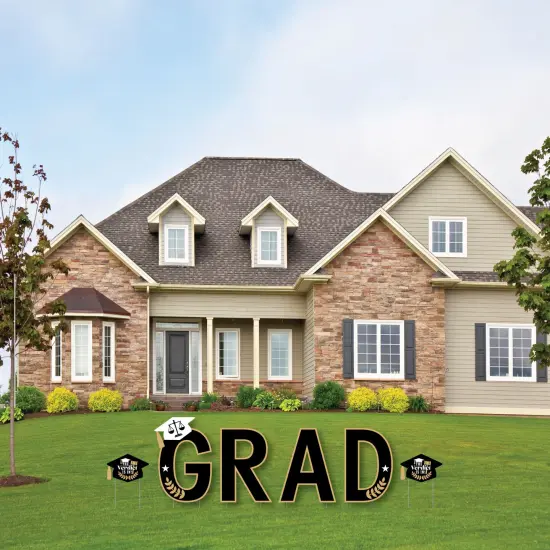 Big Dot of Happiness Law School Grad - Yard Sign Outdoor Lawn Decorations - Future Lawyer Graduation Party Yard Signs - GRAD {4}